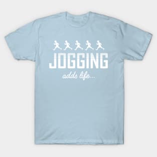 Vintage Jogging Adds Life Retro Aesthetic Punk Rock Streetwear Blink T-Shirt